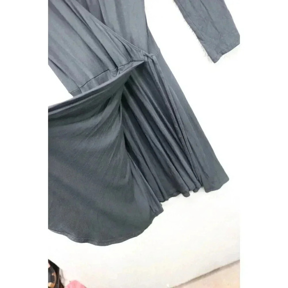 Abercrombie & Fitch Black Wrap Dress-3/4 Sleeves-Size Small-Stretchy - Picture 6 of 9